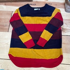 Striped knit sweater